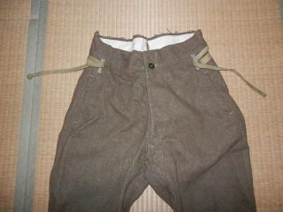 WW2 Japanese Army 98 system battle pants.  1943.  Very Good 2 - 2 7