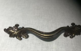 60 Vintage French Provencial Drawer Handles Pulls Antique Brass Color 7 1/2 Inch 2