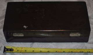 S.  S.  WHITE DENTAL MFG CO Vintage Dentist Dentistry Box,  Revelation Bur 11