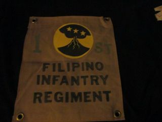 Wwii Us Army 1 St Filipino Infantry Regiment Flag