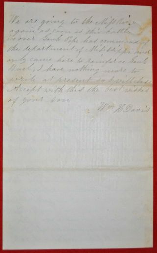 1862 Letter from CW Soldier to Parents - 