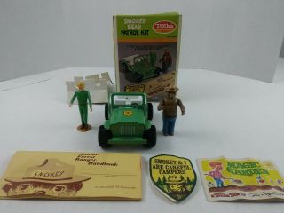 Rare Vintage Tonka Toy Jeep Smokey Bear Forest Ranger Patrol Kit 5 Piece Set