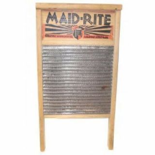 Vintage Maid - Rite No.  2072 Wash Board Columbus Washboard Co.  Family Size