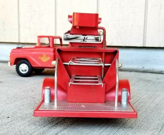 Rare 1950 ' s Tonka 3 Fire Truck Play Set.  BOX. 8