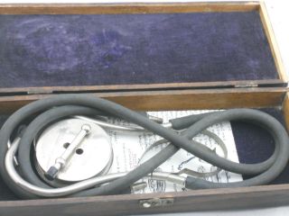 Antique 1894 Medical Phonendoscope Bazzi Bianchi Stehoscope G.  P.  Piling