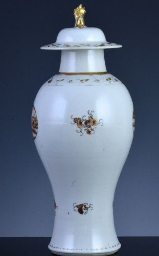 FINE & RARE 18THC CHINESE QIANLONG EXPORT AMERICAN MARKET SCENIC MEIPING VASE 2