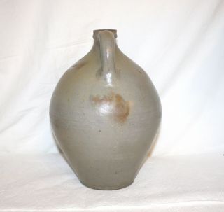 N CLARK & CO LYONS STONEWARE COBALT DECORATED JUG WITH HANDLE 5