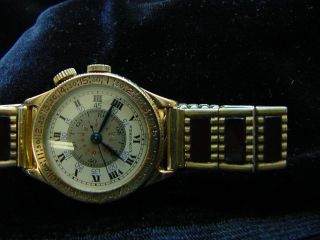 LONGINES LINDBERG ROTATING BEZEL MOVABLE CENTER DIAL.  A VERY RARE WATCH. 10