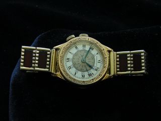 Longines Lindberg Rotating Bezel Movable Center Dial.  A Very Rare Watch.