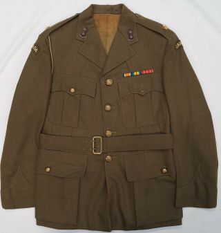 Ww2 Canadian Rce Majors Service Dress Jacket