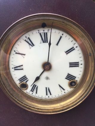 Antique Ansonia Mantle Clock With Porcelain Face 2