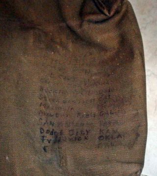 Vintage World War 11 Army Service Gas Mask with Field Bag and Anti - Dim Cloth 9