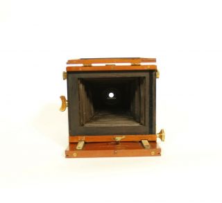 Ca.  1880 Marion & Co 1/4 Plate Wood Tailboard Camera w/Original Case 7