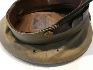 Very Good WWII U.  S.  Army Service Cap Hat Size SUMMER 7 1/8 WW2 5