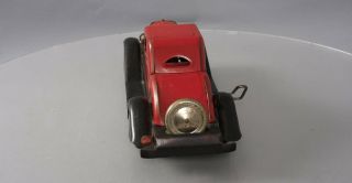 Hoge Vintage 1930 ' s Pressed Steel Fire Chief Car with Friction Motor 3
