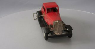 Hoge Vintage 1930 ' s Pressed Steel Fire Chief Car with Friction Motor 7