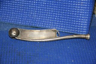 Sterling Silver Bosun Whistle Boatswain Nautical Wwii Era Boat Whistle