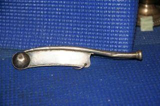 STERLING SILVER BOSUN WHISTLE BOATSWAIN NAUTICAL WWII ERA BOAT WHISTLE 2