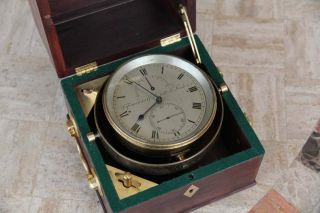 1830s English Marine Ship chronometer Tupman J.  44 8 DAYS 4