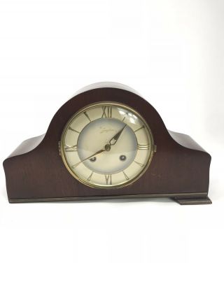 Antique Junghans Westminster Chime Mantel Clock Made In Germany