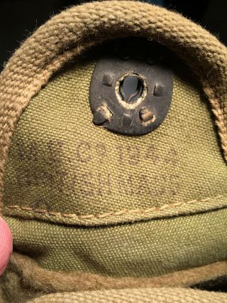 VINTAGE RARE 1943 WW2 US ARMY CANTEEN WITH CASE 9