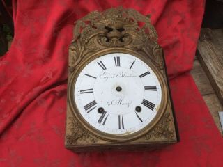 Early French Comtoise Morbier Verge Clock For Spares Or Restoration