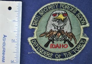 Usaf 124th Security Forces Squadron Patch - Idaho Air National Guard
