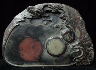 Unique Chinese Antique " Duan " Ink Stone Carving Ink Slab Mark