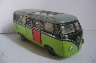 Mexican Volkswagen Combi Bus - Tin Toy Car Poliumex Lemy Made In Mexico