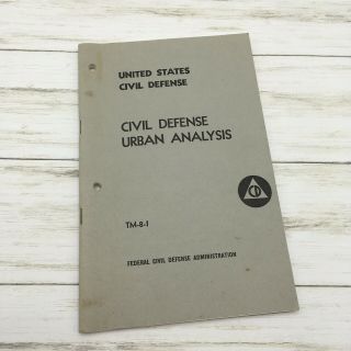 Vintage 1953 United States Civil Defense Administration Survival Booklet Tm - 8 - 1