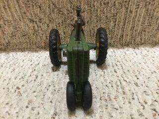 Vintage Arcade Cast Iron John Deere “A” Toy Tractor 1/16 scale Rare 3