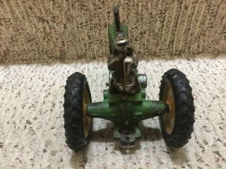 Vintage Arcade Cast Iron John Deere “A” Toy Tractor 1/16 scale Rare 6