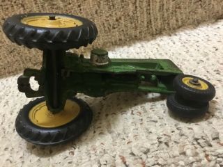 Vintage Arcade Cast Iron John Deere “A” Toy Tractor 1/16 scale Rare 7
