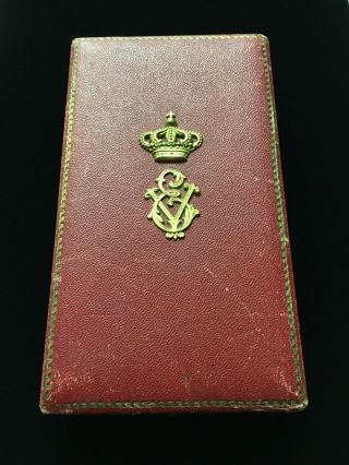 Imperial Italia Italy Empty Box For Order Of Crown Cross Badge,  Ordre Medal