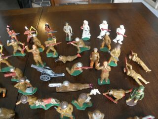 VINTAGE ANTIQUE MANOIL BARCLAY MILITARY WW1 LEAD TOY SOLDIERS,  COWBOYS,  INDIANS 4