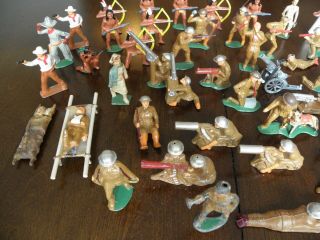 VINTAGE ANTIQUE MANOIL BARCLAY MILITARY WW1 LEAD TOY SOLDIERS,  COWBOYS,  INDIANS 6