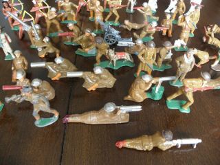 VINTAGE ANTIQUE MANOIL BARCLAY MILITARY WW1 LEAD TOY SOLDIERS,  COWBOYS,  INDIANS 7