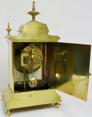 Antique 19thC French 8 Day Bronze & Sevres Porcelain Ornate Cube Mantel Clock 10