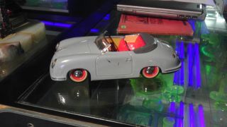 Distler (Germany) Gray Porsche 356 Cabriolet Tinplate/Electric 1:15 9