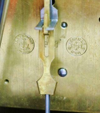 Antique Gustav Becker 8 Day Carved Oak Westminster Chime Musical Bracket Clock 12