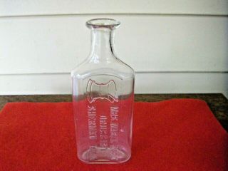 Vintage Mrs Mabel Rose Druggist Sherman Michigan Glass Apothecary Bottle