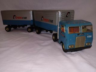 1960 Transcon White Freightliner Dual Tandem 21 " Delivery Truck Tin