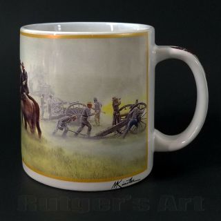 Lee ' s Old War Horse Coffee Mug Generals Longstreet And Lee Gettysburg 12 Oz 1863 3