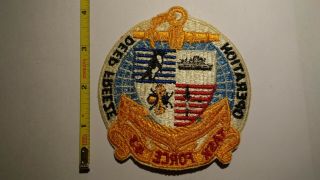 Extremely Rare Antarctica Operation DEEP FREEZE Task Force 43 USN Patch.  RARE 2