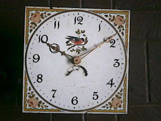 C1820 30hr Longcase Grandfather Clock Dial,  Movement 12x12