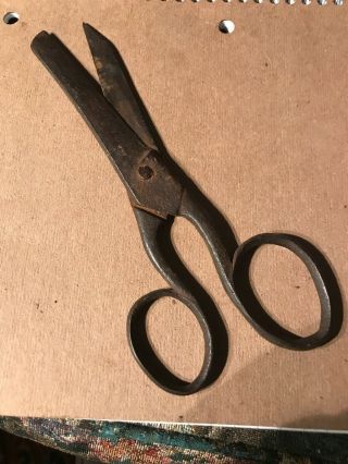 Revolutionary War 18th Century Forged Iron Scissors 7 Inches