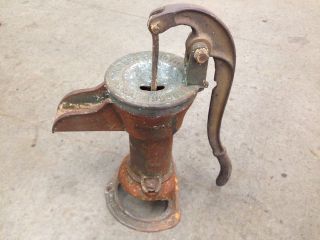 Vintage Old Hudson Oshkosh Wi Cast Iron Antique Hand Water Well Pump Kitchen