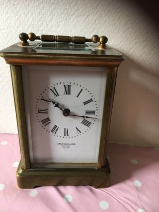 Antique Carriage Clock Spiridion & Sons Cardiff Paris Made