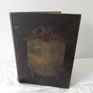 Wwi Honor Roll War History Book Ingham County Mi 1914 - 18 Soldiers Military Nurse
