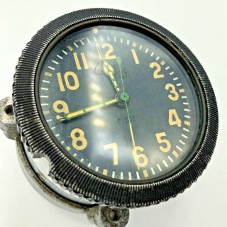 Avrm 5 Days Tank Cockpit Soviet Clock 1950 Ussr Army Wwii Panel Rare Military